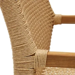 Loungesessel aus Geflecht und Teakholz - Comrinaca^Wohnen Clearance