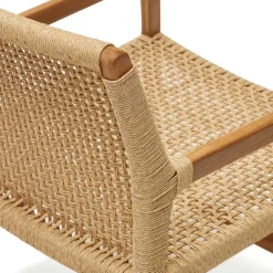 Loungesessel aus Geflecht und Teakholz - Comrinaca^Wohnen Clearance