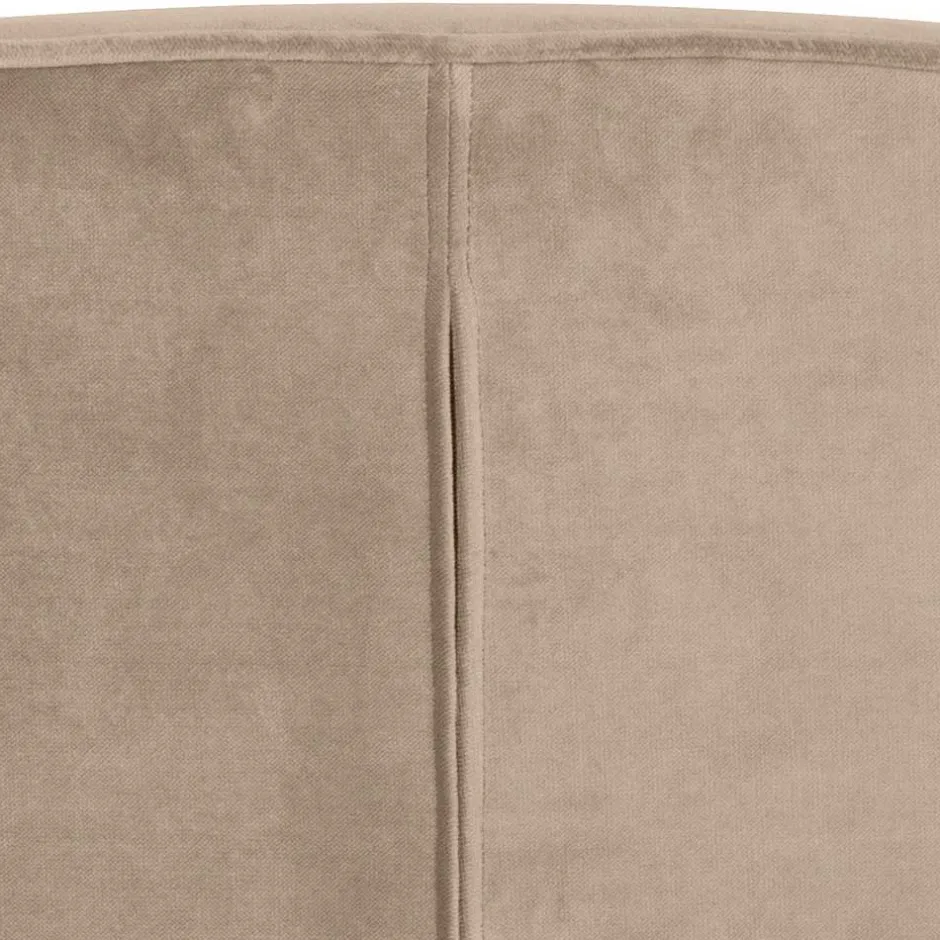 Loungestuhl aus Samt in Khaki - Griffina^Wohnen Best