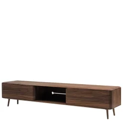 Lowboard für Fernseher aus Nussbaum - Rivossa^Wohnen