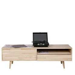 Wohnen Lowboard Grazy aus Eiche teilmassiv