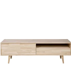 Wohnen Lowboard Grazy aus Eiche teilmassiv