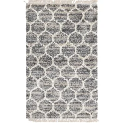 Läufer mit Fransen und Kachelmuster - Kalabria^Wohnen