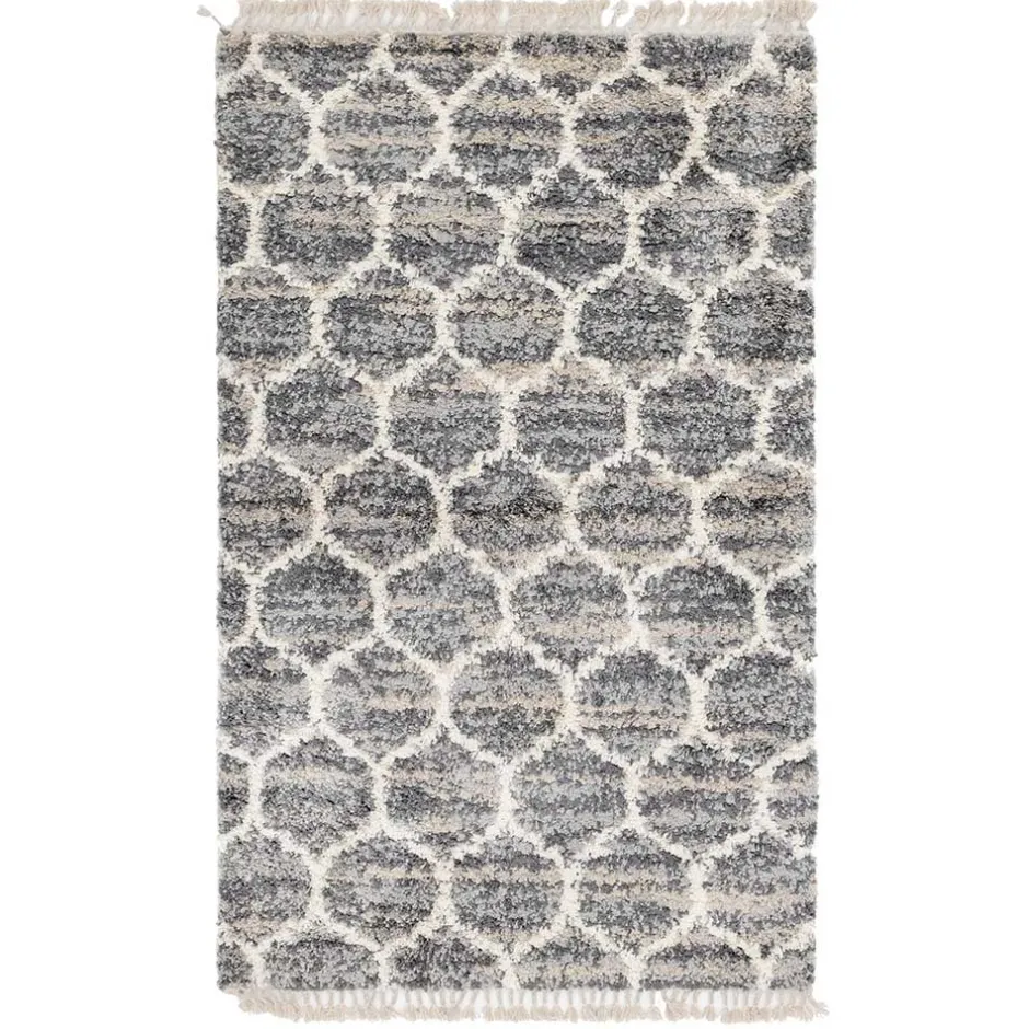 Läufer mit Fransen und Kachelmuster - Kalabria^Wohnen