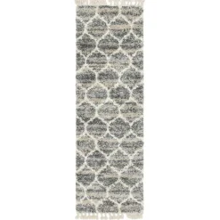 Läufer mit Fransen und Kachelmuster - Kalabria^Wohnen