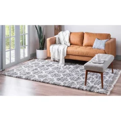 Läufer mit Fransen und Kachelmuster - Kalabria^Wohnen