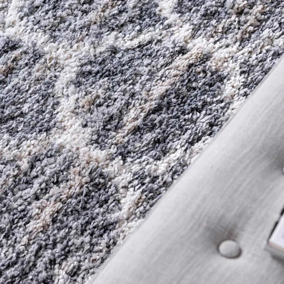 Läufer mit Fransen und Kachelmuster - Kalabria^Wohnen