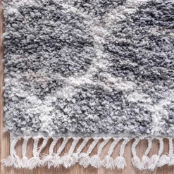 Läufer mit Fransen und Kachelmuster - Kalabria^Wohnen