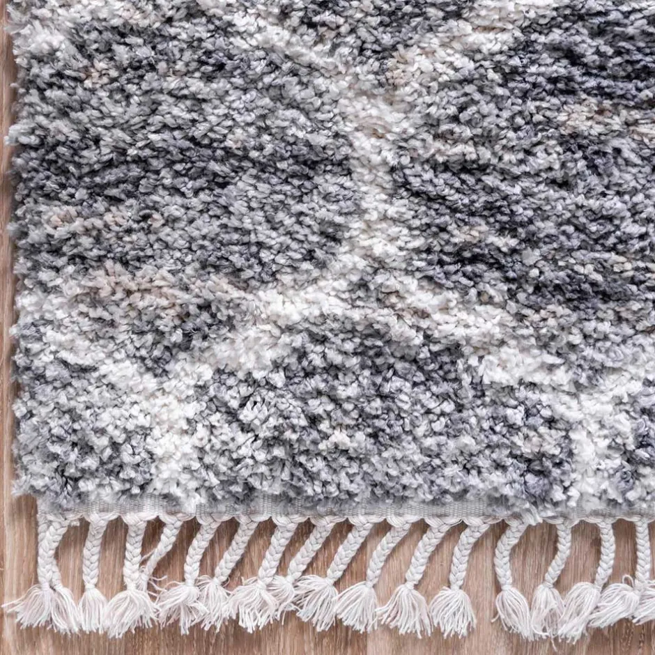 Läufer mit Fransen und Kachelmuster - Kalabria^Wohnen