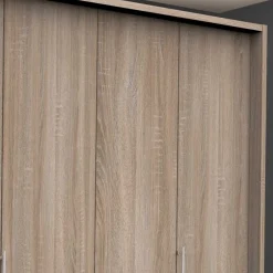 2m breiter Gleittüren-Schrank mit drei Schubladen - Zayun^Wohnen New