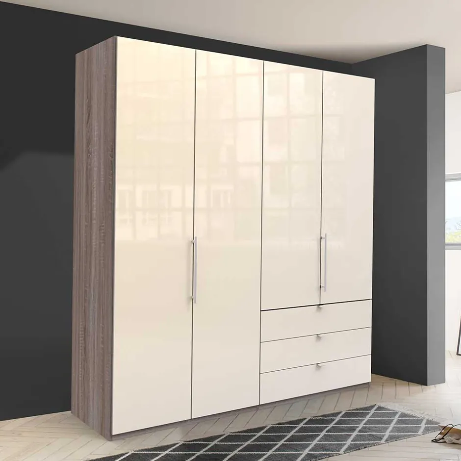 Wohnen 2m Kombi-Kleiderschrank mit 2 Gleittüren - Premuda