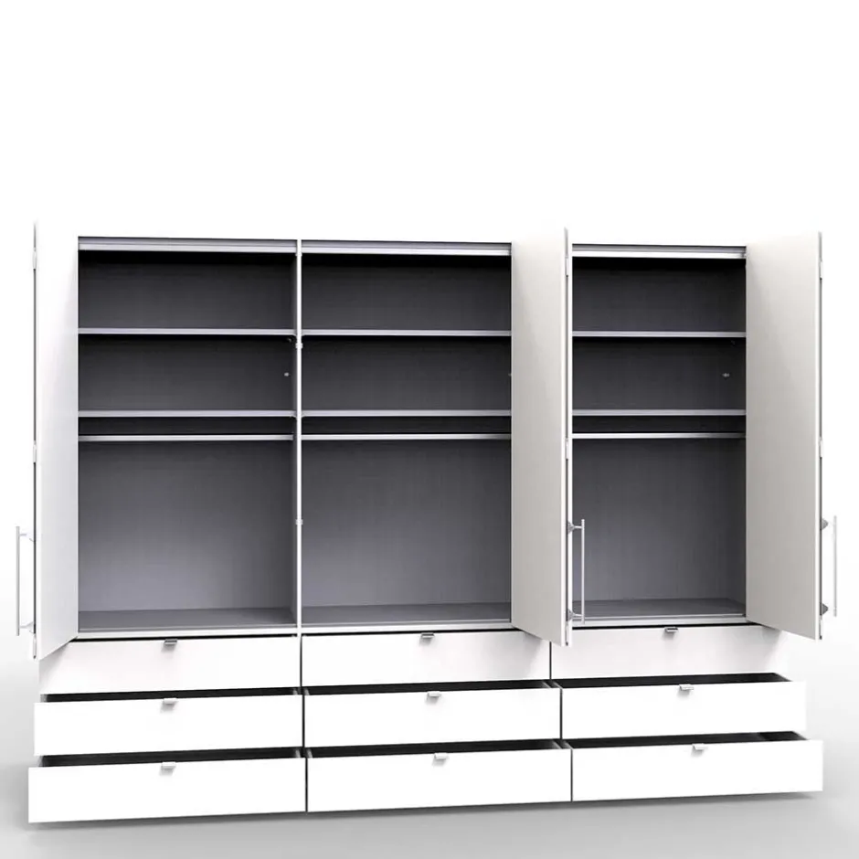 Wohnen 3m Schlafzimmerschrank mit neun Schubladen - Rativian