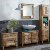 Wohnen Mango Holz Badezimmermöbel im Set - Suennas (vierteilig)
