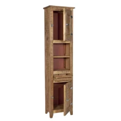 Wohnen Mango Holz Badezimmermöbel im Set - Suennas (vierteilig)