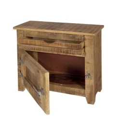 Wohnen Mango Holz Badezimmermöbel im Set - Suennas (vierteilig)