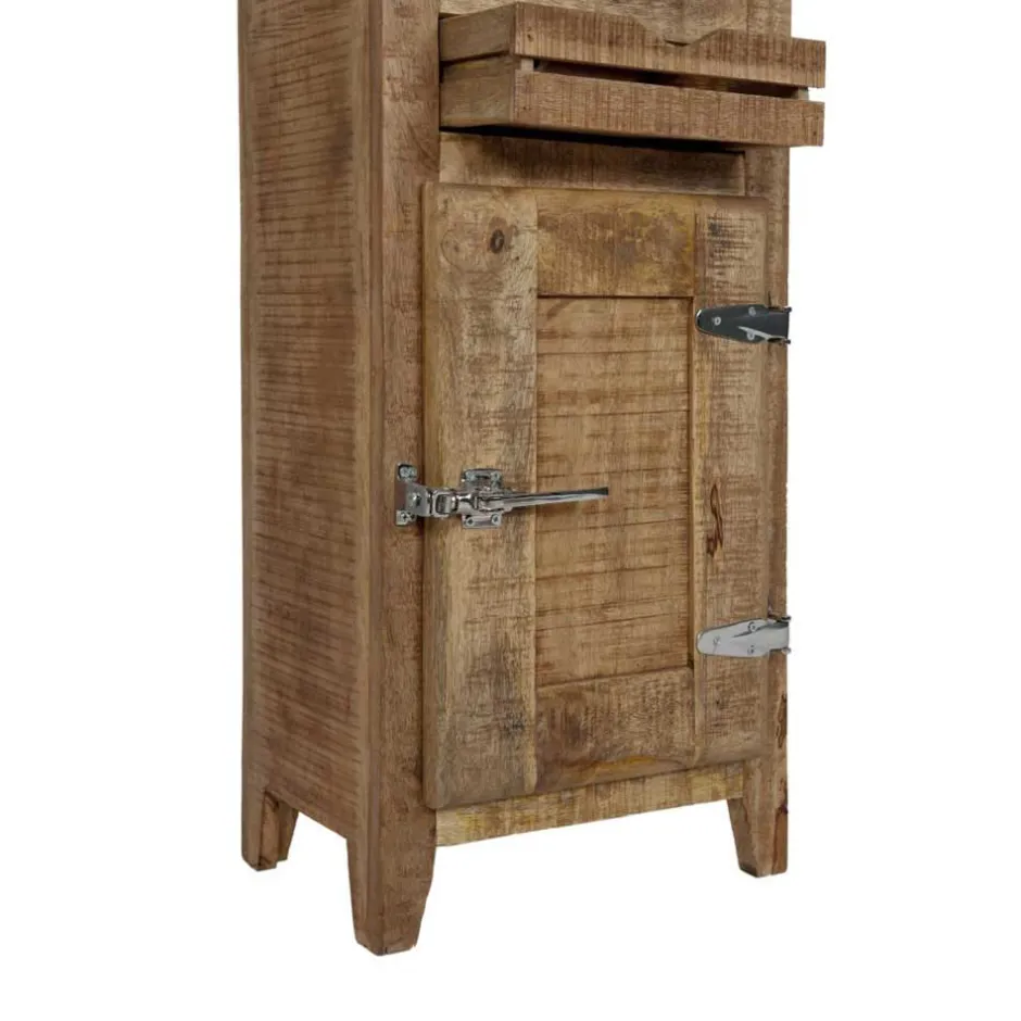 Wohnen Mango Holz Badezimmermöbel im Set - Suennas (vierteilig)