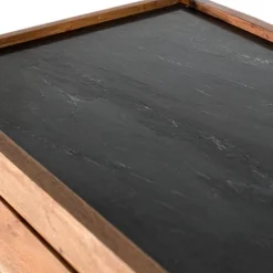 Mangoholz Kommode mit Marmorplatte - Rasvanna^Wohnen Outlet