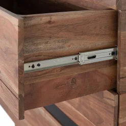 Mangoholz Kommode mit Marmorplatte - Rasvanna^Wohnen Outlet