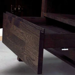 Wohnen Markantes Retro TV Board aus Eiche dunkel - Vedraza