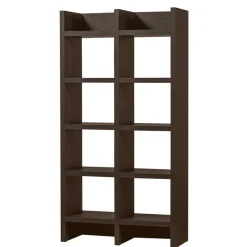 Wohnen Markantes Standregal in Dunkelbraun - Belpasso