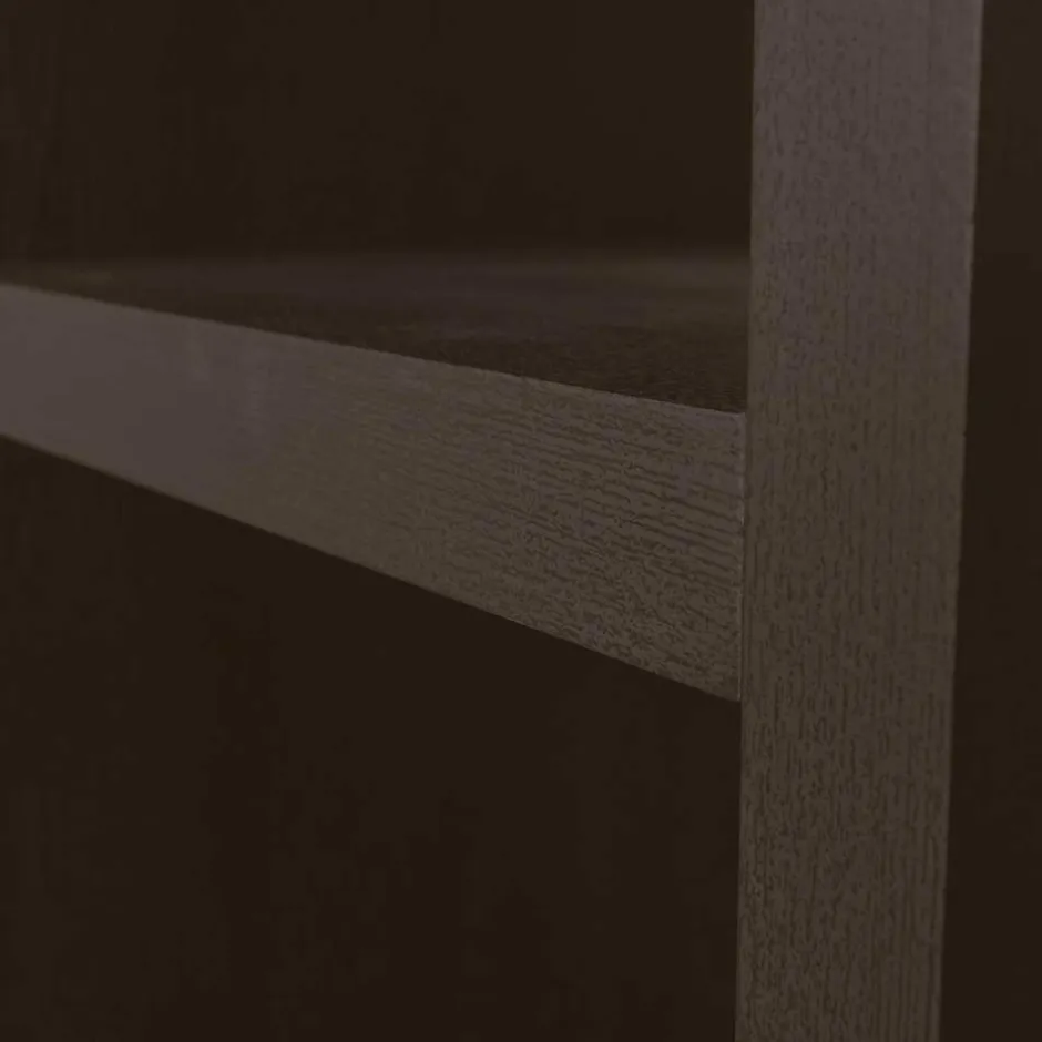 Wohnen Markantes Standregal in Dunkelbraun - Belpasso