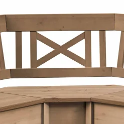 Wohnen Massiv Eckbank Giurgia mit Truhe