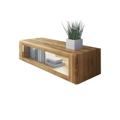 Wohnen Massiv Hängeschrank Vaskov mit Glasklappe