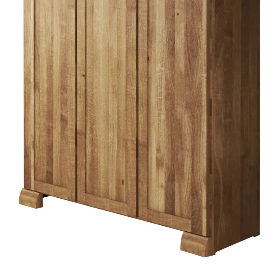 Wohnen Massiv Kleiderschrank Vaskov aus Wildeiche geölt