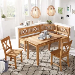 Massive Essgruppe mit Truhen-Eckbank - Jodrav (vierteilig)^Wohnen Best