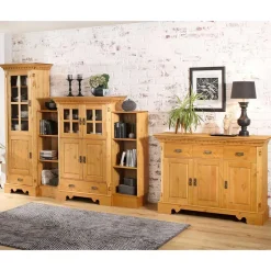 Wohnen Massive Landhaus Schränke als Set - Fausanda (fünfteilig)