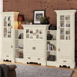 Massive Schränke & Regale in Creme - Rospus (fünfteilig)^Wohnen Clearance