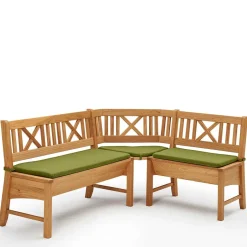 Wohnen Massive Wildeiche Eckbank Gruppe - Jodrav (vierteilig)