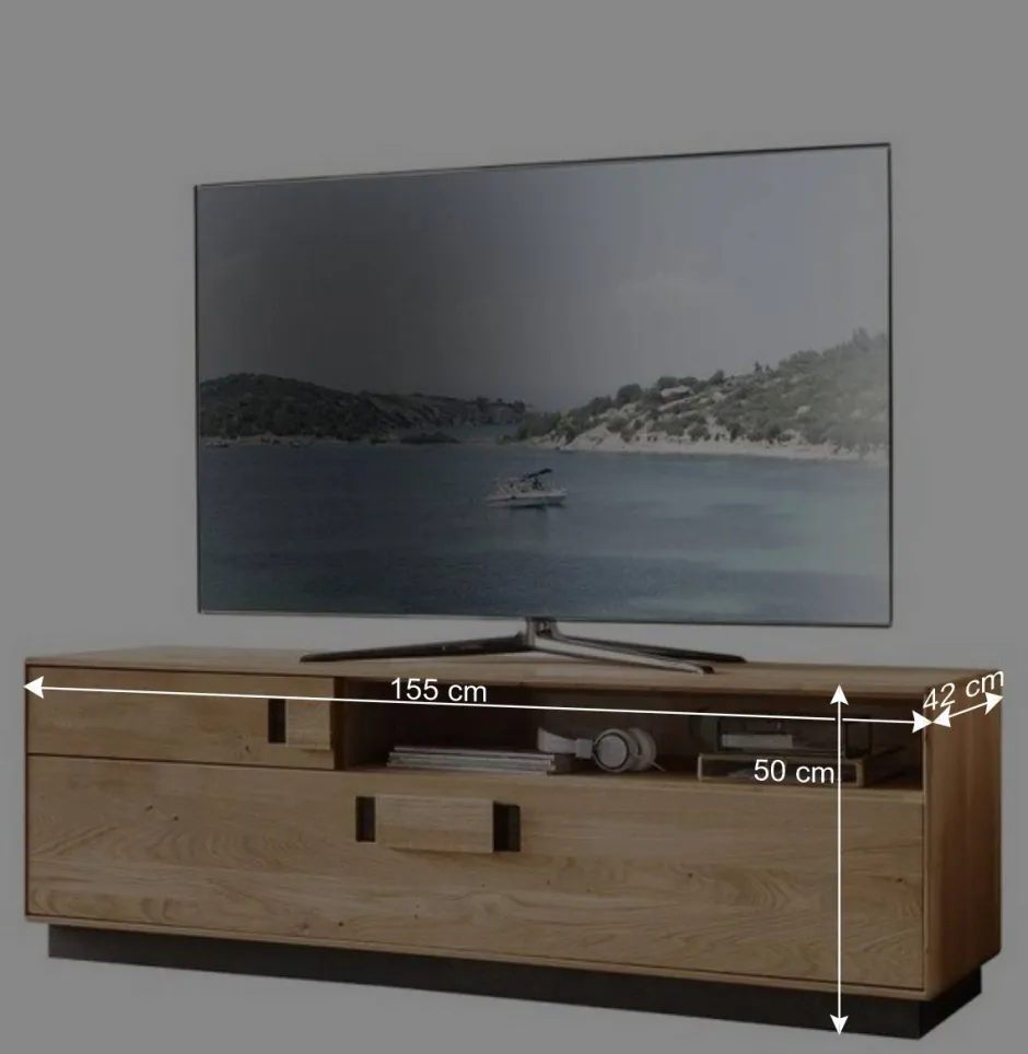 Wohnen Massive Wohnzimmereinrichtung mit LED - Xeddos (dreiteilig)