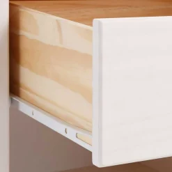 Wohnen Massiver Nachttisch mit Fach & Schublade - Ucledia