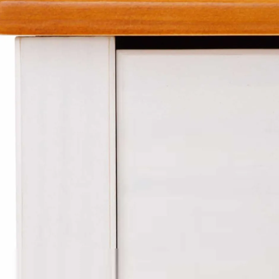 Wohnen Massiver Nachttisch mit Fach & Schublade - Ucledia