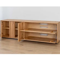 Massiver TV Unterschrank mit LED Licht - Cocondar^Wohnen Clearance