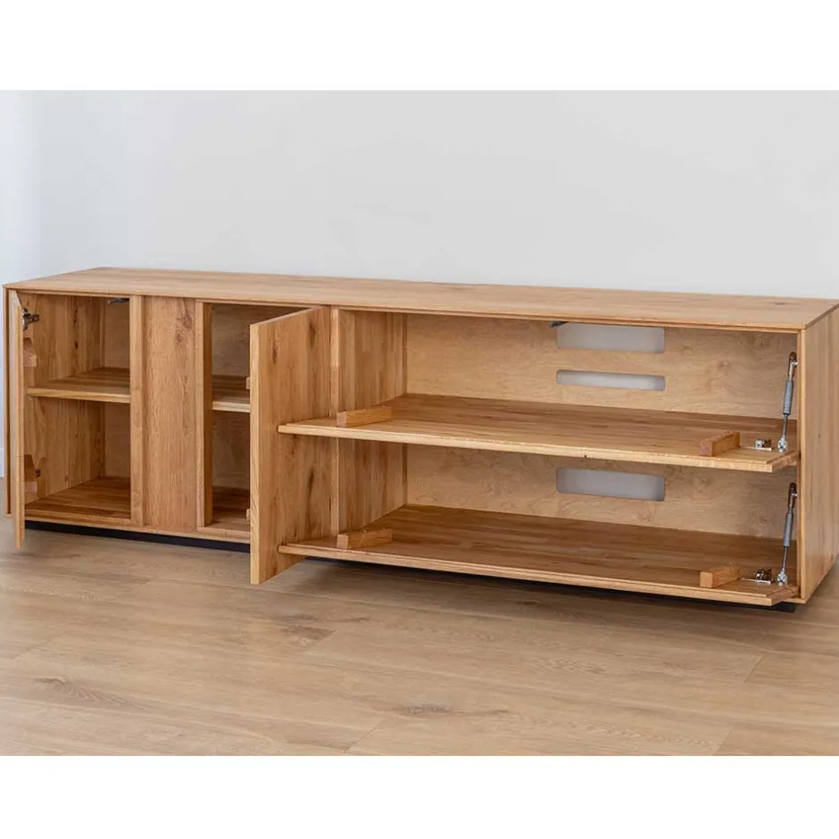 Massiver TV Unterschrank mit LED Licht - Cocondar^Wohnen Clearance