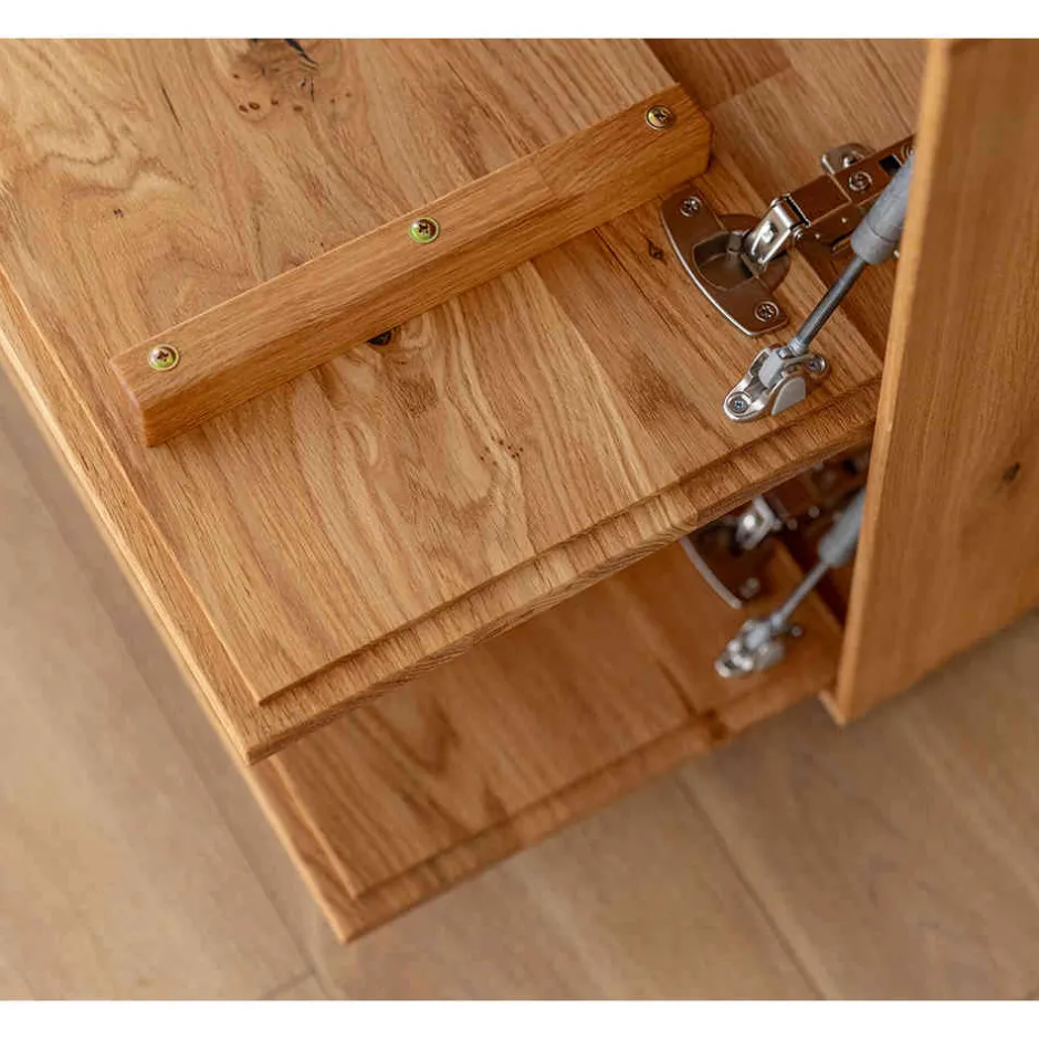 Massiver TV Unterschrank mit LED Licht - Cocondar^Wohnen Clearance