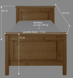 Massives Bett im klassischen Design - Piatra^Wohnen Hot