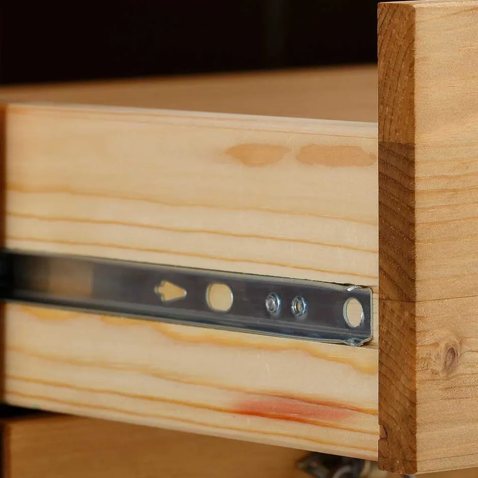 Wohnen Massives Dielenmöbel Set im Landhausstil - Edranov (vierteilig)