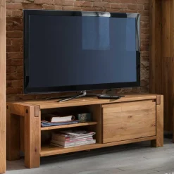 Massives Eichenholz TV Board 139 cm breit - Tailuv^Wohnen Sale