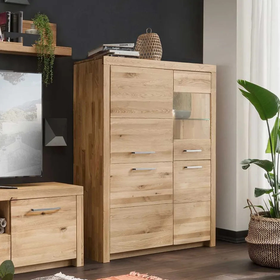Massives Highboard mit vier Türen - Loitons^Wohnen Online