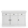 Wohnen Massives Kiefer Sideboard Satumare in Weiß