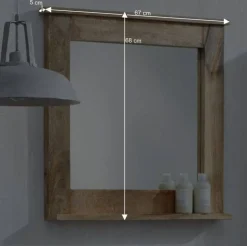 Wohnen Massivholz Badmöbel aus Mango - Suennas (fünfteilig)