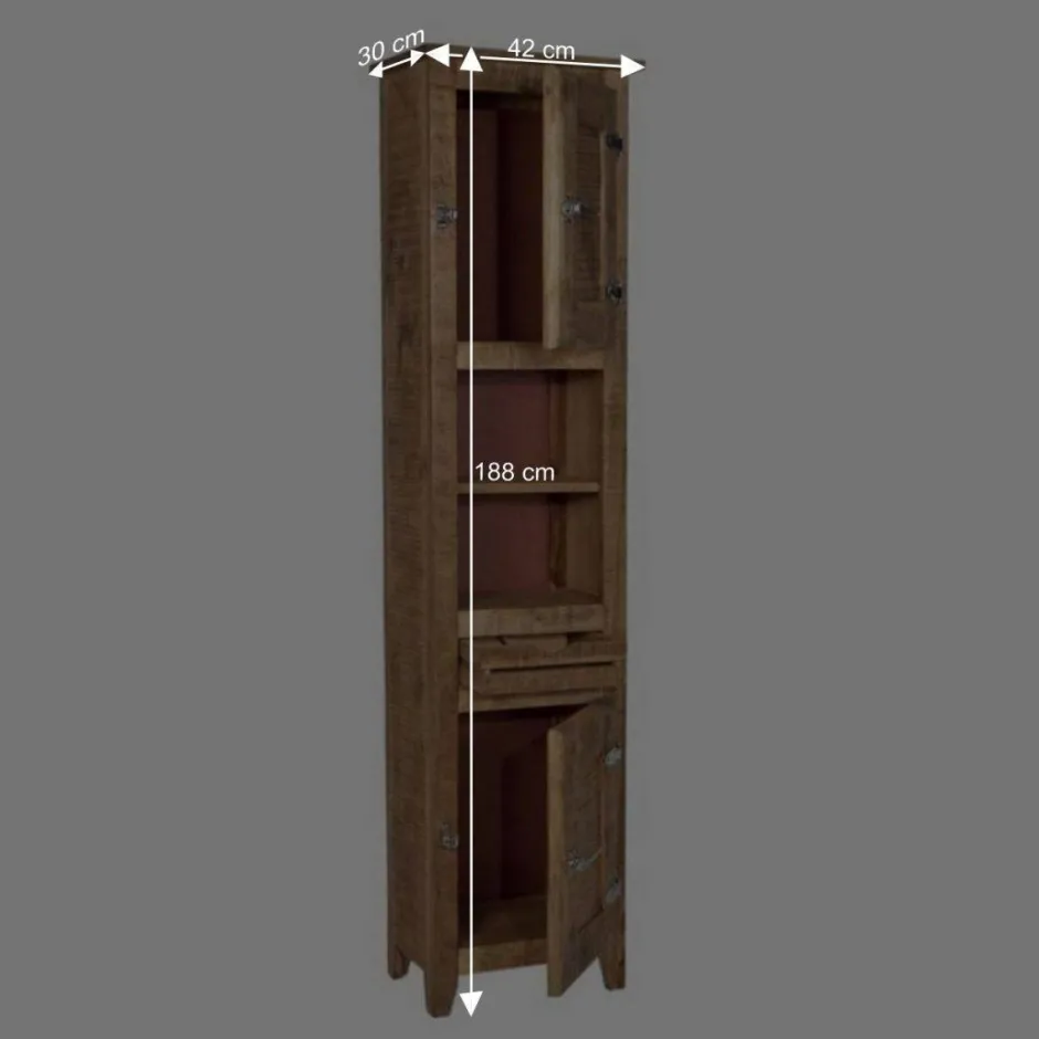 Wohnen Massivholz Badmöbel aus Mango - Suennas (fünfteilig)