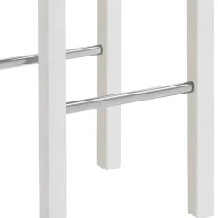 Massivholz Barhocker in Weiß lackiert - Zanaris^Wohnen