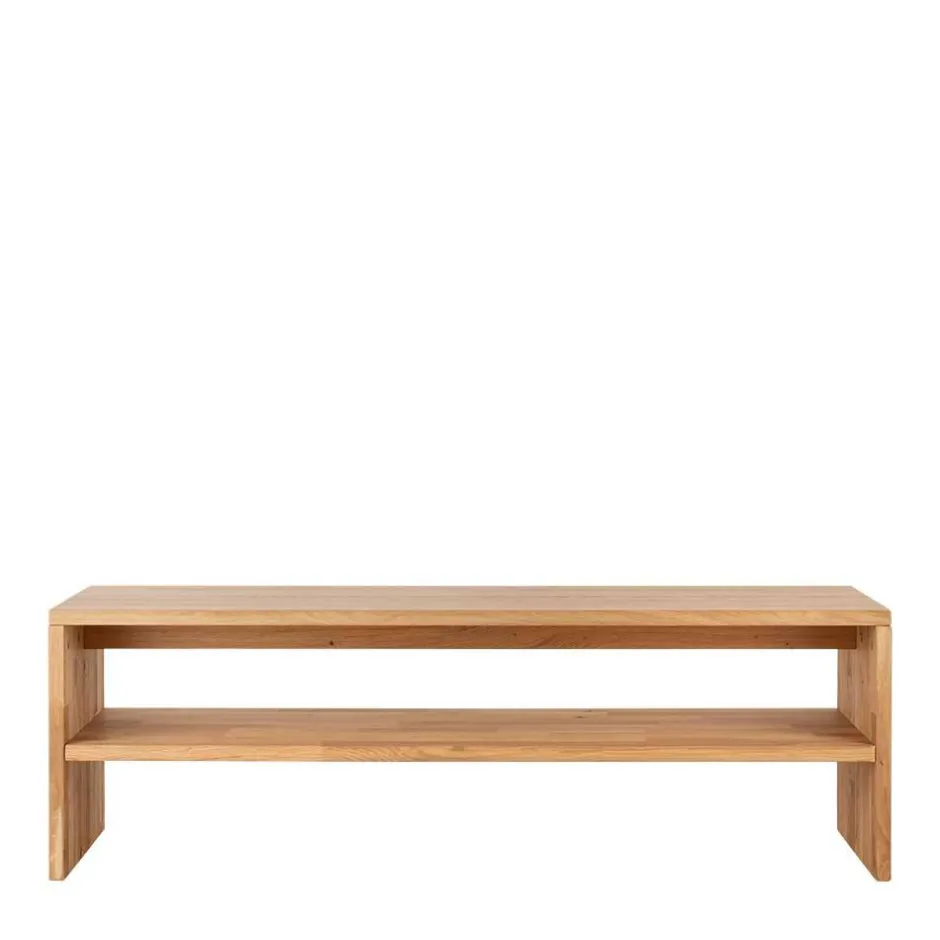 Wohnen Massivholz Bettbank mit Ablage - Emangov