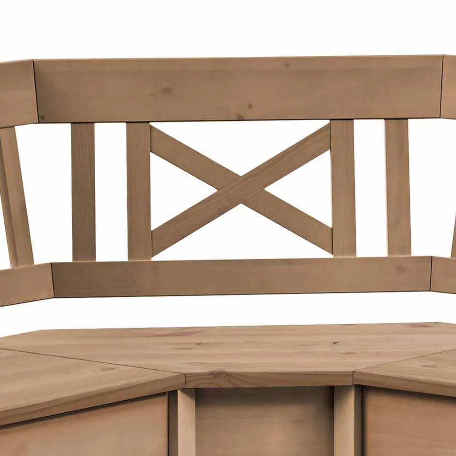 Wohnen Massivholz Eckbank Giurgia aus Kiefer Landhaus