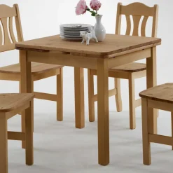 Wohnen Massivholz Essgruppe Laticosia aus Kiefer (fünfteilig)