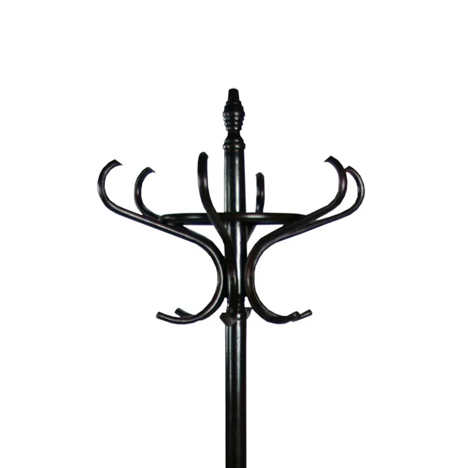 Wohnen Massivholz Garderobenständer in Schwarz - Wega